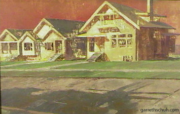 cr QUEEN ANNE BUNGALOS 2003 22x18 oil on canvas on panel  