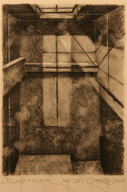 web CEILING - graphite on paper  
